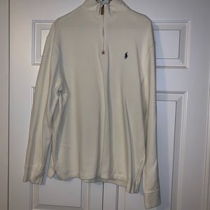 Polo Half Zip Cotton Pullover